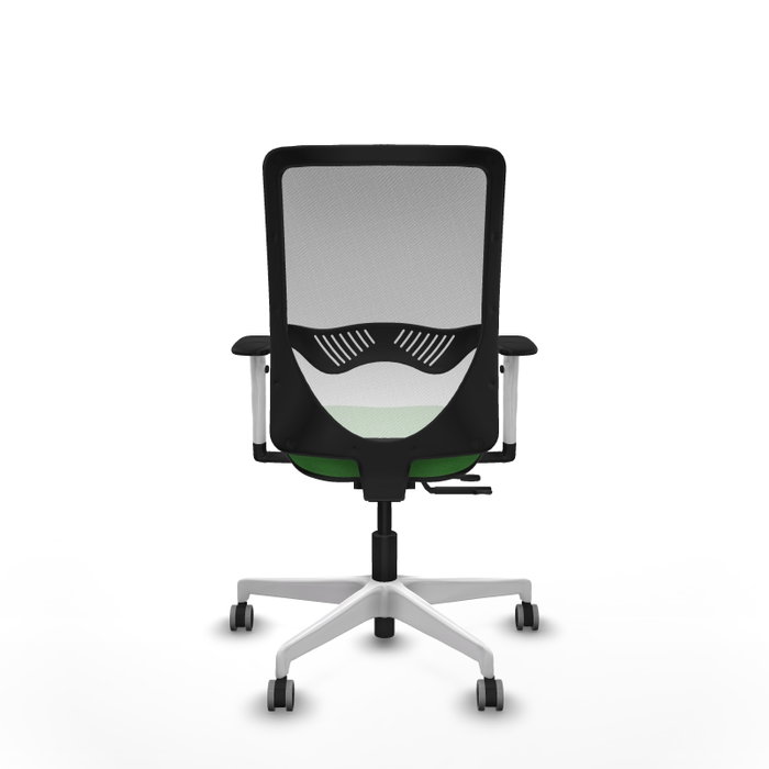 PIQUERAS Y CRESPO Silla de oficina Zulema con mecanismo Sincro/Traslack Verde y Blanco