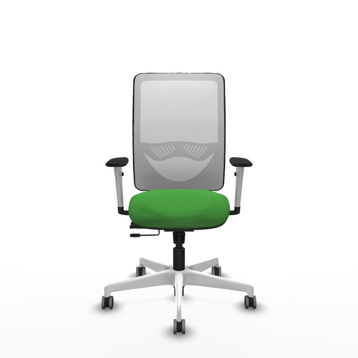 PIQUERAS Y CRESPO Silla de oficina Zulema con mecanismo Sincro/Traslack Verde y Blanco