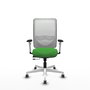 PIQUERAS Y CRESPO Silla de oficina Zulema con mecanismo Sincro/Traslack Verde y Blanco