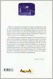 Hegel, la inquietud de lo negativo, Jean-Luc Nancy - ARENA LIBROS EDITORIAL