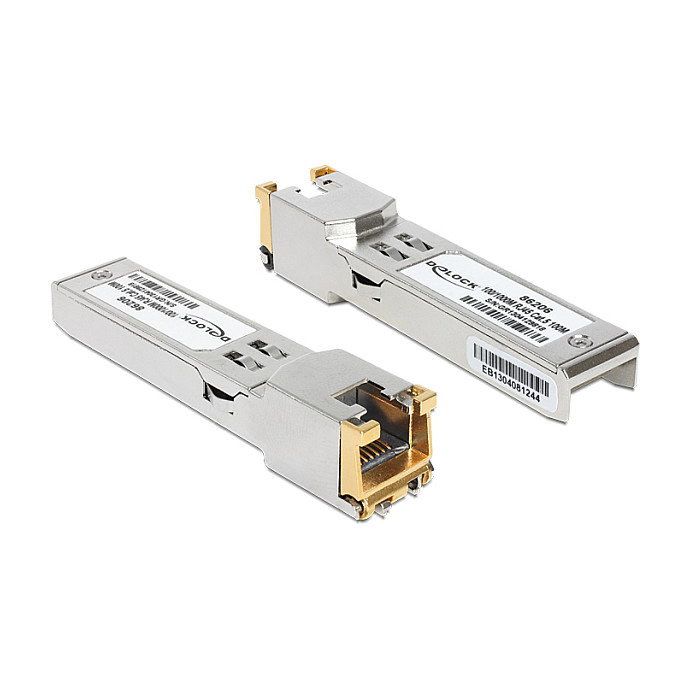 DeLOCK 86206 Módulo Transceptor de Red SFP 1000Base-T RJ45 DeLOCK 86206 Módulo Transceptor de Red SFP 1000Base-T RJ45