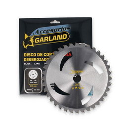 Garland Disco de Corte para Desbrozadora, 36 Dientes, Ø230 x 1,3 x 25,4 mm, Widia, Más de 30 c.c