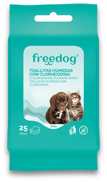 Freedog Toallitas Clorhexidina Pocket 25Ud 18x20 cm