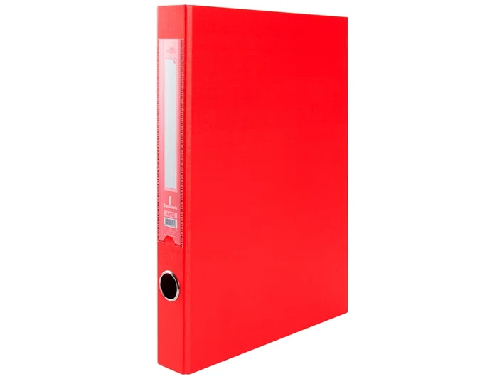 Liderpapel Carpeta de 2 anillas mixtas 25mm Rojo Folio