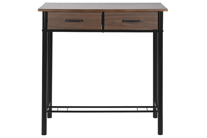 DKD Home Decor Mesa Negro Marron Metal MDF 50 x 84 x 80 cm Set de 3 DKD Home Decor Mesa Negro Marron Metal MDF 50 x 84 x 80 cm Set de 3