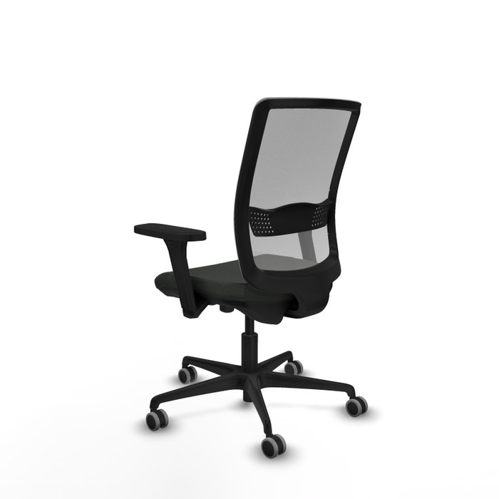 PIQUERAS Y CRESPO Silla de oficina Haches con mecanismo Sincro/Traslack, Negro y Gris