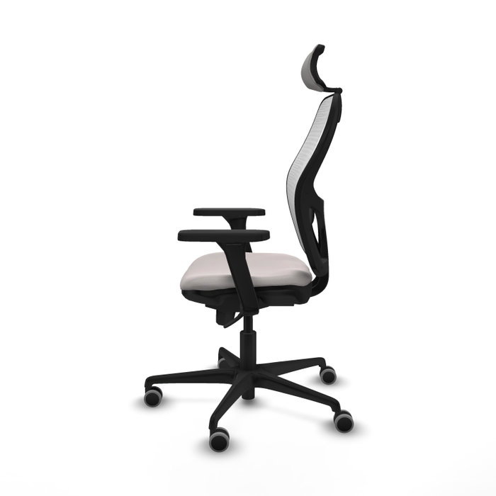 PIQUERAS Y CRESPO Silla de oficina Jorquera en Similpiel Blanco con Mecanismo Sincro PIQUERAS Y CRESPO Silla de oficina Jorquera en Similpiel Blanco con Mecanismo Sincro