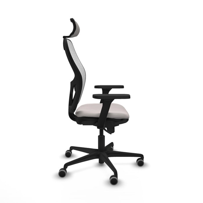 PIQUERAS Y CRESPO Silla de oficina Jorquera en Similpiel Blanco con Mecanismo Sincro PIQUERAS Y CRESPO Silla de oficina Jorquera en Similpiel Blanco con Mecanismo Sincro