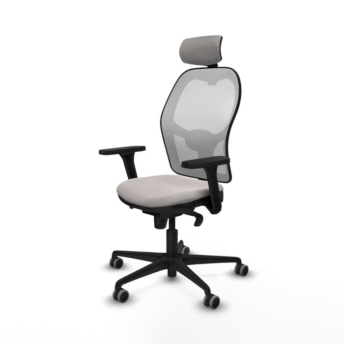 PIQUERAS Y CRESPO Silla de oficina Jorquera en Similpiel Blanco con Mecanismo Sincro PIQUERAS Y CRESPO Silla de oficina Jorquera en Similpiel Blanco con Mecanismo Sincro