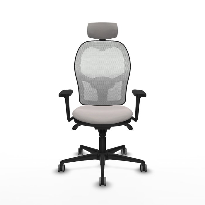 PIQUERAS Y CRESPO Silla de oficina Jorquera en Similpiel Blanco con Mecanismo Sincro PIQUERAS Y CRESPO Silla de oficina Jorquera en Similpiel Blanco con Mecanismo Sincro