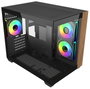 Cooler Master Elite 481 Wood Mini Tower con Vidrio Templado