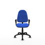 PIQUERAS Y CRESPO Silla de oficina Algarra Azul con Brazos Fijos
