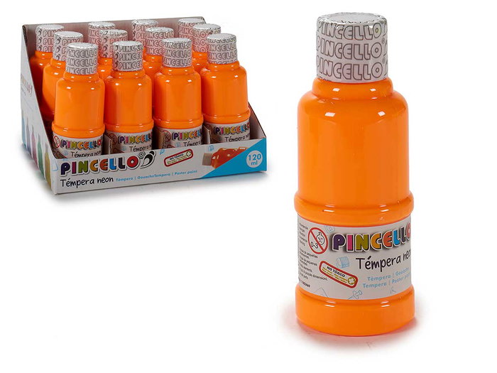 Pincello Tempera 120Ml Neon Naranja 4.5x12x4.5 cm (Set de 36) Pincello Tempera 120Ml Neon Naranja 4.5x12x4.5 cm (Set de 36)