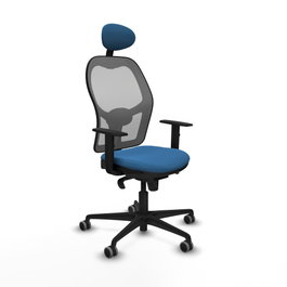 PIQUERAS Y CRESPO Silla de oficina Jorquera Azul claro y Gris