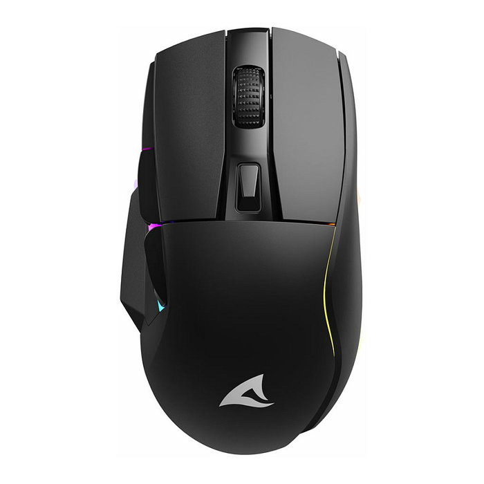 Sharkoon SGM50W Ratón para Juegos Inalámbrico RF/USB, Óptico 6400 DPI, 6 Botones con Cambio DPI, Iluminación RGB, Ergonómico para Diestros, Negro Sharkoon SGM50W Ratón para Juegos Inalámbrico RF/USB, Óptico 6400 DPI, 6 Botones con Cambio DPI, Iluminación RGB, Ergonómico para Diestros, Negro
