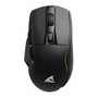 Sharkoon SGM50W Ratón para Juegos Inalámbrico RF/USB, Óptico 6400 DPI, 6 Botones con Cambio DPI, Iluminación RGB, Ergonómico para Diestros, Negro