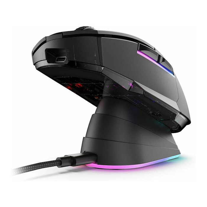 Sharkoon SGM50W Ratón para Juegos Inalámbrico RF/USB, Óptico 6400 DPI, 6 Botones con Cambio DPI, Iluminación RGB, Ergonómico para Diestros, Negro Sharkoon SGM50W Ratón para Juegos Inalámbrico RF/USB, Óptico 6400 DPI, 6 Botones con Cambio DPI, Iluminación RGB, Ergonómico para Diestros, Negro
