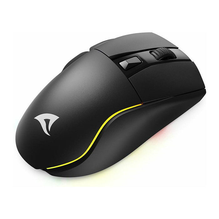 Sharkoon SGM50W Ratón para Juegos Inalámbrico RF/USB, Óptico 6400 DPI, 6 Botones con Cambio DPI, Iluminación RGB, Ergonómico para Diestros, Negro Sharkoon SGM50W Ratón para Juegos Inalámbrico RF/USB, Óptico 6400 DPI, 6 Botones con Cambio DPI, Iluminación RGB, Ergonómico para Diestros, Negro
