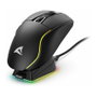 Sharkoon SGM50W Ratón para Juegos Inalámbrico RF/USB, Óptico 6400 DPI, 6 Botones con Cambio DPI, Iluminación RGB, Ergonómico para Diestros, Negro
