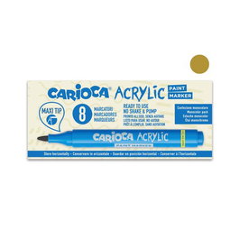 Rotulador Acrilico Carioca Paint Marker Punta Maxi Oro (Set de 8)