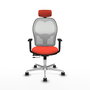 PIQUERAS Y CRESPO Silla de oficina Jorquera Sincro/Traslack Naranja oscuro/Blanco