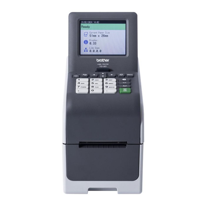 Brother TD-2350DSA203 Impresora de etiquetas y tickets térmica directa profesional con pantalla táctil Brother TD-2350DSA203 Impresora de etiquetas y tickets térmica directa profesional con pantalla táctil