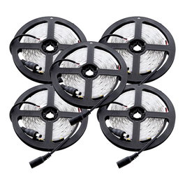Pack 4 Tiras LED SMD5050 12VDC 72W 3780Lm Blanco Frío 5m
