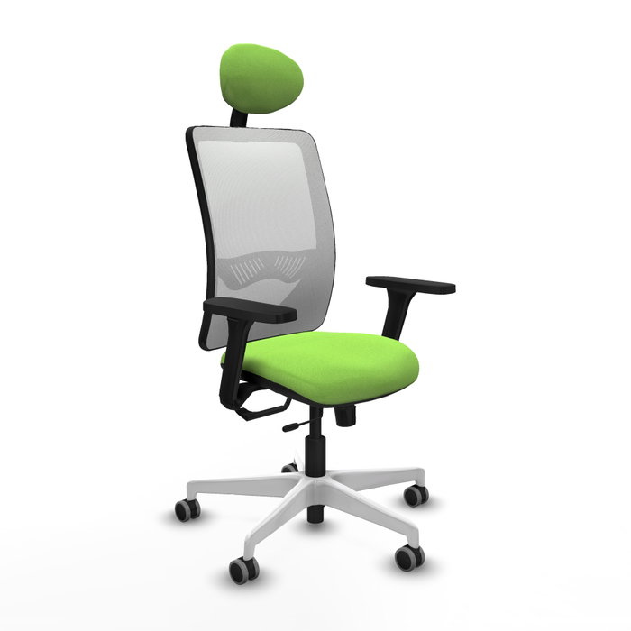 PIQUERAS Y CRESPO Silla de oficina Zulema con mecanismo Sincro/Traslack, Pistacho y Blanco PIQUERAS Y CRESPO Silla de oficina Zulema con mecanismo Sincro/Traslack, Pistacho y Blanco