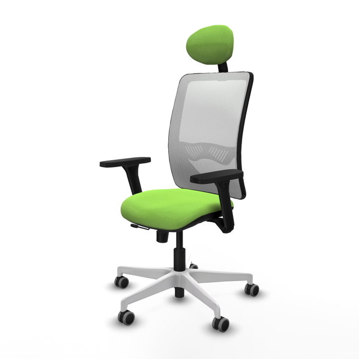 PIQUERAS Y CRESPO Silla de oficina Zulema con mecanismo Sincro/Traslack, Pistacho y Blanco PIQUERAS Y CRESPO Silla de oficina Zulema con mecanismo Sincro/Traslack, Pistacho y Blanco