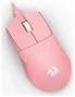 Redragon K1NG M724P Ratón Gaming Láser Rosa, 12400 DPI, 6 Botones, Cable USB 1.5m