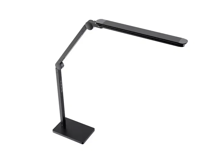 Cep Alliance Lámpara de Escritorio LED con Pinza y 2 Módulos Giratorios, 2x12W, 600lm, Ajuste Intensidad/Color, 180x115x950 mm, Negro