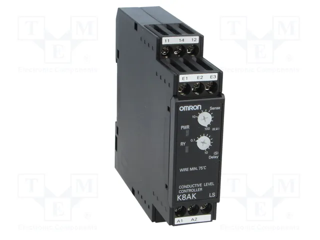 OMRON K8AK-LS1 Relé de monitorización de nivel de líquido conductivo 100-240V AC OMRON K8AK-LS1 Relé de monitorización de nivel de líquido conductivo 100-240V AC