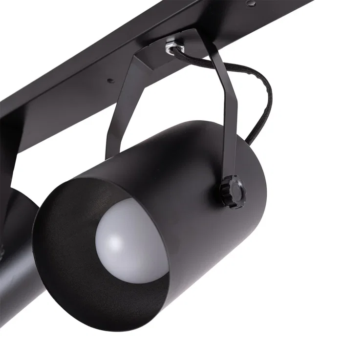 Gianna - Lámpara de Techo Plafón LED de 3 Luces Orientable, Focos E27, IP25, Color Negro, HO-3XE27WALLLIGHT_B