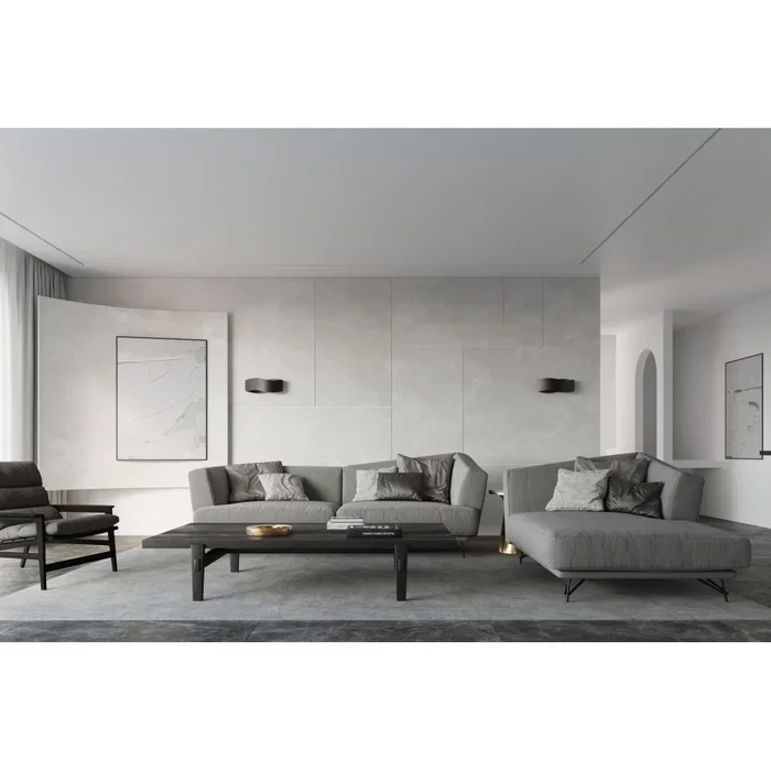 TILA Aplique de Pared SOL-SL.1020 - Lámpara Decorativa de Iluminación Ambiental, Forma Sutil, Color Blanco o Negro