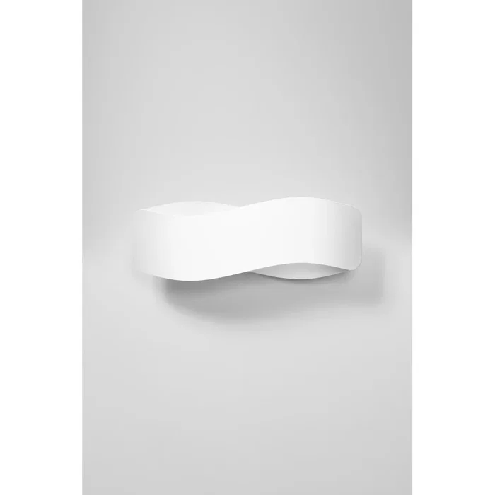 TILA Aplique de Pared SOL-SL.1020 - Lámpara Decorativa de Iluminación Ambiental, Forma Sutil, Color Blanco o Negro