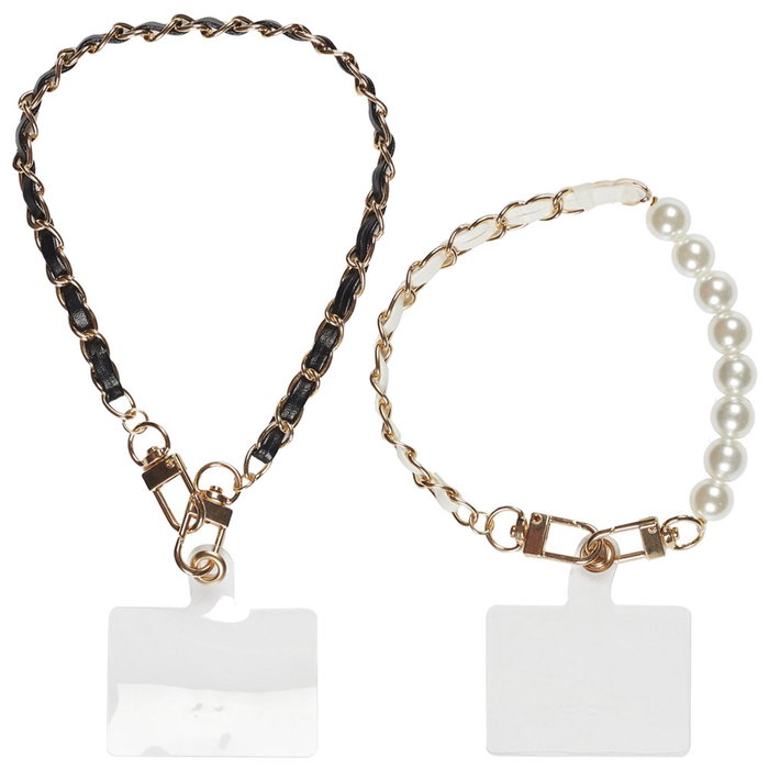 Be Mix Correa Pulsera Móvil Cadena Muñeca Blanco, Negro Be Mix Correa Pulsera Móvil Cadena Muñeca Blanco, Negro