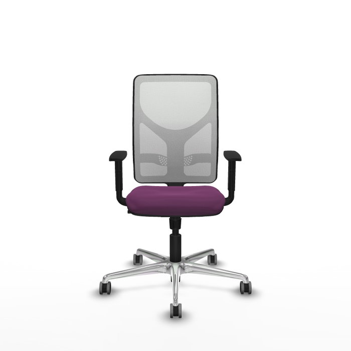 PIQUERAS Y CRESPO Silla de oficina Motilla con mecanismo Sincro, Morado y Blanco