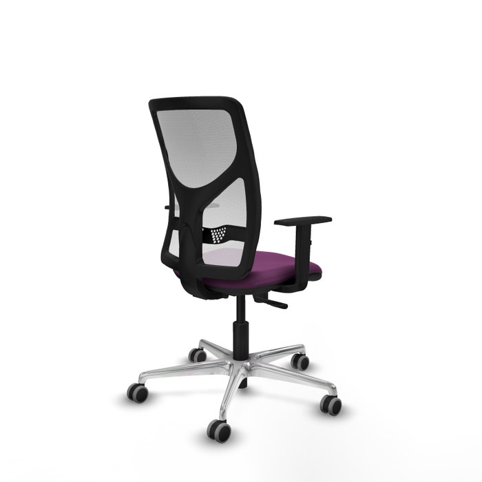 PIQUERAS Y CRESPO Silla de oficina Motilla con mecanismo Sincro, Morado y Blanco