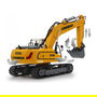 Jamara Bagger Liebherr R936 1:20 2,4G 6+ - Excavadora eléctrica radiocontrol lista usar, escala 1:20, efectos luminosos y sonoros, para niños +8 años
