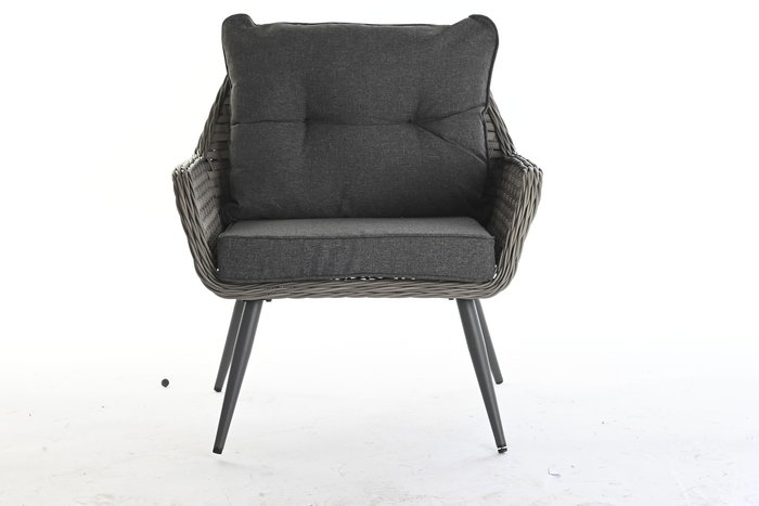 Sofa Terraza Y Jardin DKD Home Decor Marron Claro Gris Claro 72 x 76 x 127 cm Set de 4