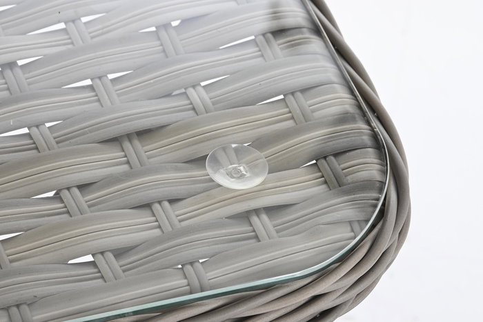 Sofa Terraza Y Jardin DKD Home Decor Marron Claro Gris Claro 72 x 76 x 127 cm Set de 4