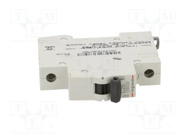 LEGRAND RX3 Interruptor magnetotérmico 1P 25A Característica C