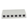 Synergy21 S216343 Patchpanel para 6 módulos TP, montaje superficial, Gris