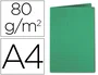 Exacompta Subcarpeta de papel A4, Verde oscuro 80 g/m², Certificado PEFC, para documentos, 210x297 mm