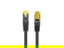 Lanberg Cat.6A S/FTP Cable de Red Latiguillo 100cm Negro Cobre LSZH AWG 27