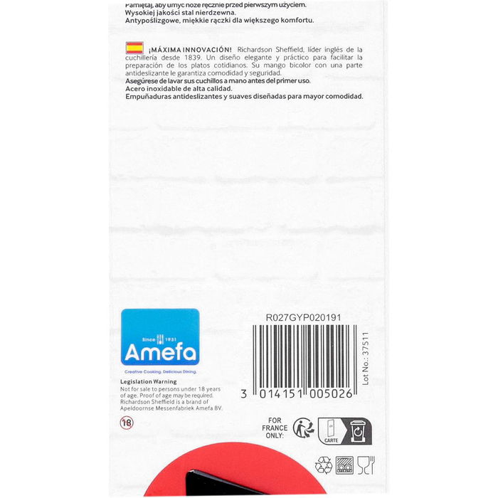 Cuchillo de Pan Acero Inoxidable Advantage Richardson Sheffield 20 cm (6 Unidades) Cuchillo de Pan Acero Inoxidable Advantage Richardson Sheffield 20 cm (6 Unidades)
