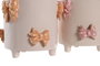 DKD Home Decor Macetero de Cerámica con Lazos Surtido de Colores