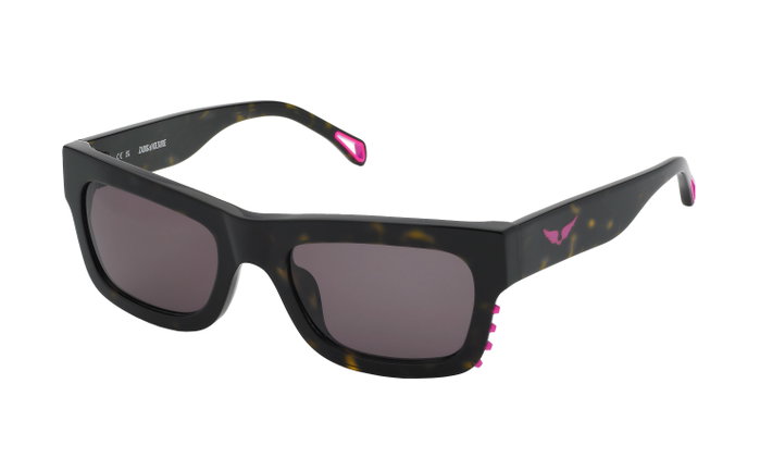 Zadig&Voltaire SZV303-520722 Gafas de sol con montura negra y lentes rosas Zadig&Voltaire SZV303-520722 Gafas de sol con montura negra y lentes rosas