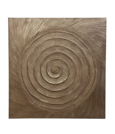 DKD Home Decor Decoración de Pared Mango Dorado Envejecido 120x120x3,5 cm