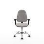 PIQUERAS Y CRESPO Silla de oficina Algarra Blanco con Brazos 2D